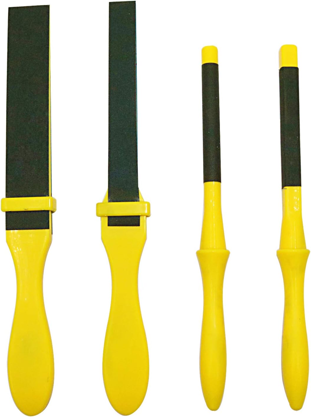 Tanjin Flat File Sanding Paper Stick Sandpaper With Handle Polishing Tool For Metal Wood Restoration Cabinets 4pcs