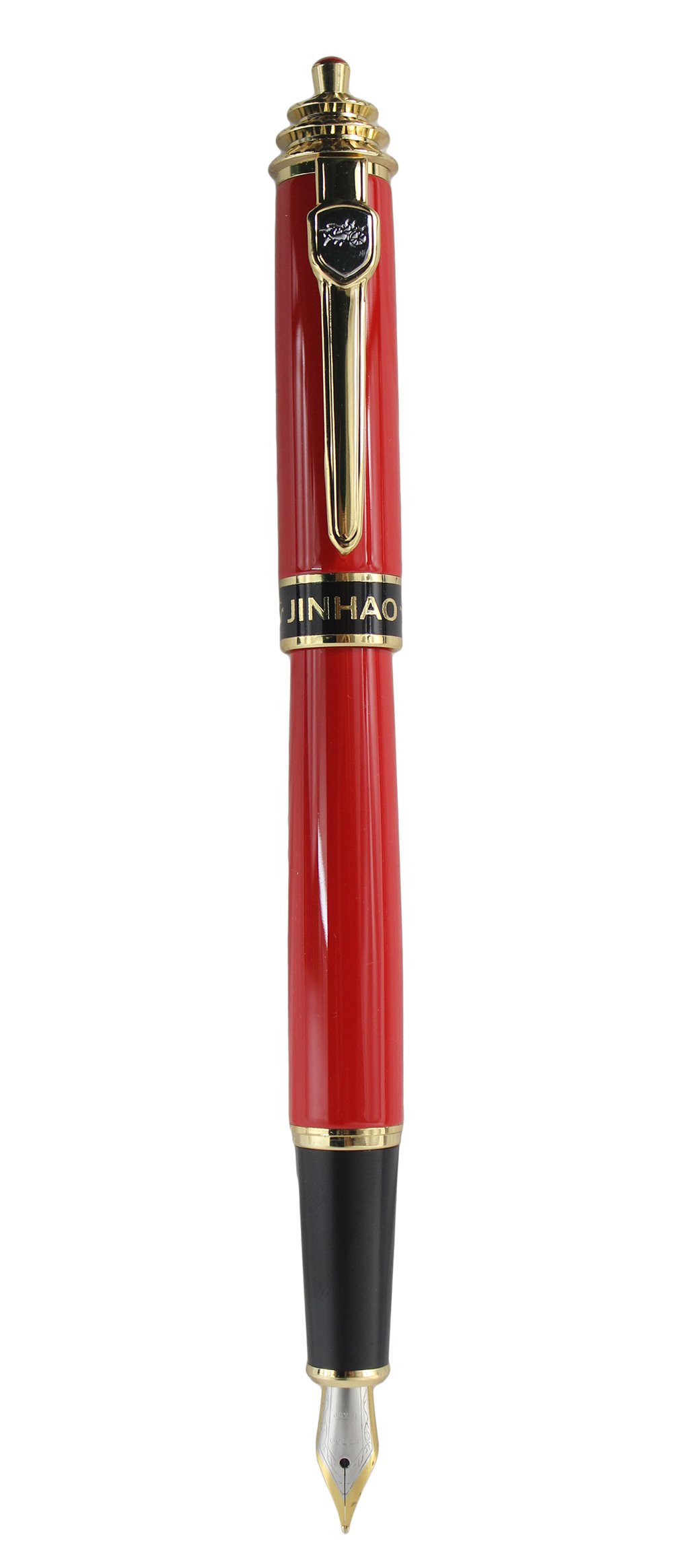 Sipliv Temple of Heaven Fountain Pen, Gold Clip, Gift Boxed, Red
