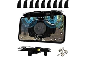 MIKIRINI 11 in 1 Mobile Phone Fast Shooting L1R1 Triggers Combo Kits, Cell Phone Game Controller for PUBG/Call of Duty/Apex