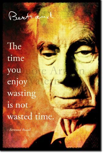 Introspective Chameleon Bertrand Russell Art Print Photo Poster Unique Gift Quote Philosophy Mathematics - Size: 24 x 16 Inches (61 x 40.5 cm)