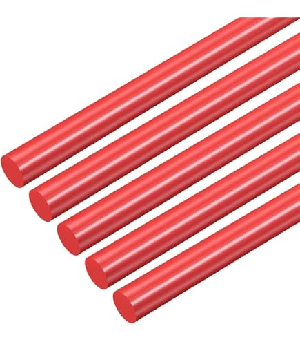 20 Pcs ABS Plastic Rods 5mm X 250mm - White Round Solid Bars For DIY Models & Architecture