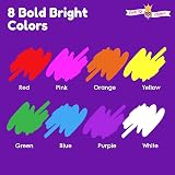 Chalky Crown Liquid Chalk Pens 8 Pack Multicolor 6mm Dry Erase Markers view 2