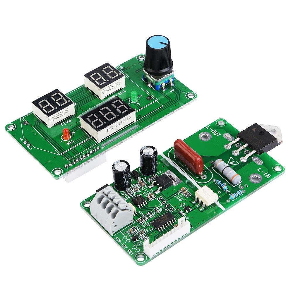 Spot Welder Controller, Spot Welder Time Control Module, Digital Display Controller Board(9-12VAC, 40A, 100A)(40A)