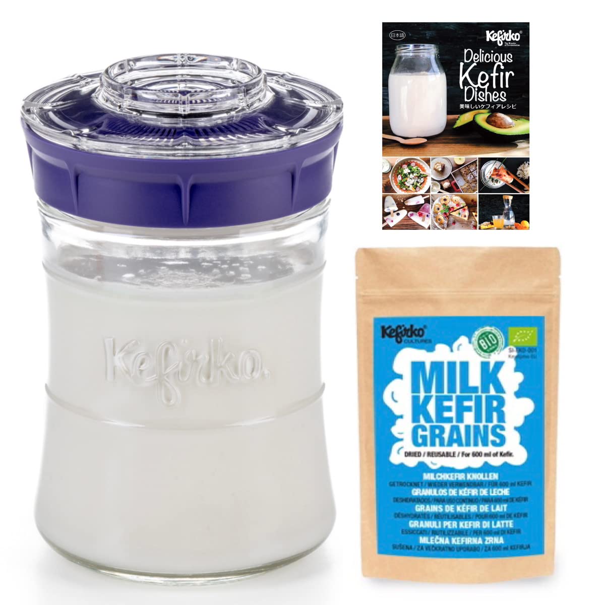 Mua BIOLY Kefir Starter Kit Milk Kefir Kefir Maker 848ml All-in-One ...