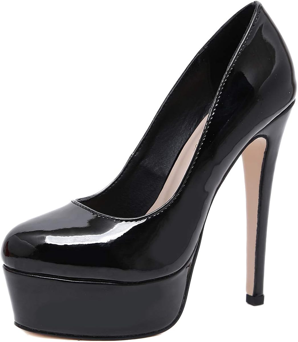 platform round toe heels