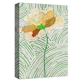 Canvas Wall Art Abstract Mosaic Collage Painting Artwork for Home Prints Framed - 12x18 inches
