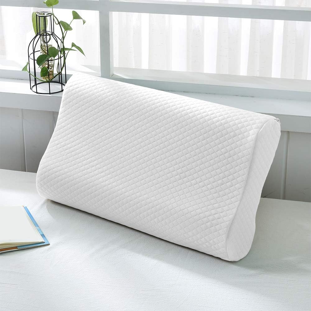 Milemont Memory Foam Pillow, Bed Pillow for Sleeping, Adjustable Contour Pillow for Neck Pain, Neck Support for Back, Stomach, Side Sleepers, Orthopedic Cervical Pillow, CertiPUR-US: Kitchen & Dining