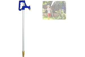 Noliven 3.25FT Frost Proof Yard Hydrant, Freeze Frost Proof Outdoor Faucet, Heavy-Duty Cast Iron Hydrant with 3/4" NPT Pipe a