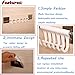 Crystallove Metal Towel Rail and Kitchen Utensils Traceless Hook Rack with Adjustable 6 Hooks (Style 1)