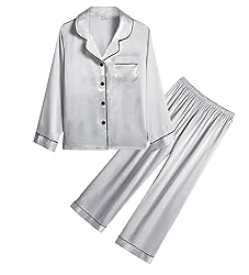 SWOMOG Kid Girls Boys Silk Satin Pajamas Set