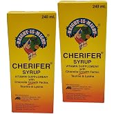 2 Cherifer Syrup Chlorella Growth Factor, Taurine &amp; Lysine 240ml Each