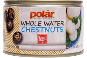 MW Polar Canned Vegetables Water Chestnuts, Whole, 8 Ounce, (Pack of 12)