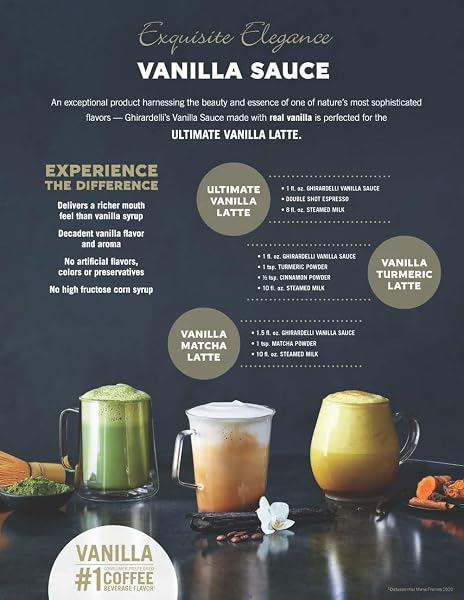 GHIRARDELLI VANILLA SAUCE, 87.3 OUNCE BOTTLE