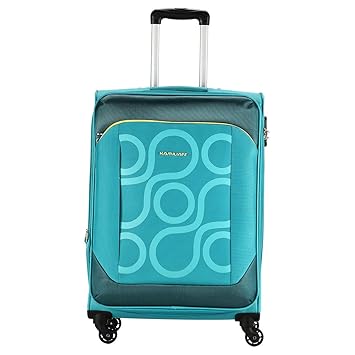 Kamiliant by American Tourister Kam Harita Polyester 69 cms Aqua Blue Softsided Check-in Luggage (KAM HARITA SP Medium-AQUAMARIN)