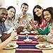 Aneco 4 Pack 14 by 84 Inch Mexican Table Runner Mexican Serape Blanket Cotton Colorful Fringe Table Runners for Mexican Party Wedding Kitchen Outdoor Decorations
