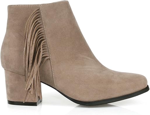 womens ankle boots taupe