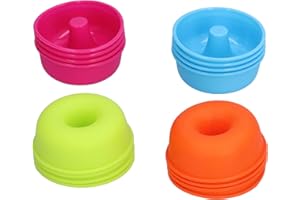 Donut Mold, Bright Colors, Reusable Baking Cups for Pastries, Puddings