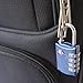 Desired Tools TSA Locks for Luggage, 2-Pc Durable Steel Padlock, Keyless Easy to Read 4-Digit Combination Lock for Backpacks, Travel Suitcases, Toolbox, Filing Cabinets, Baggage & Gym Locker, Blue
