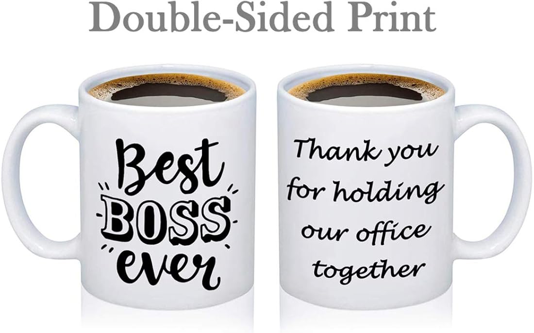 POTIY Boss Appreciation Coffee Mug Thank You Boss Mug Thank You for Holding Our Office Mug Supervisor Leader Mentor Retirement Mug