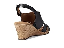 Rockport Women's Briah Sling Wedge Sandal, Black