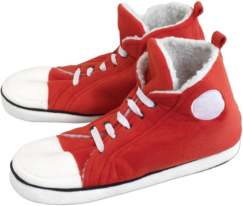 sneaker plush slippers
