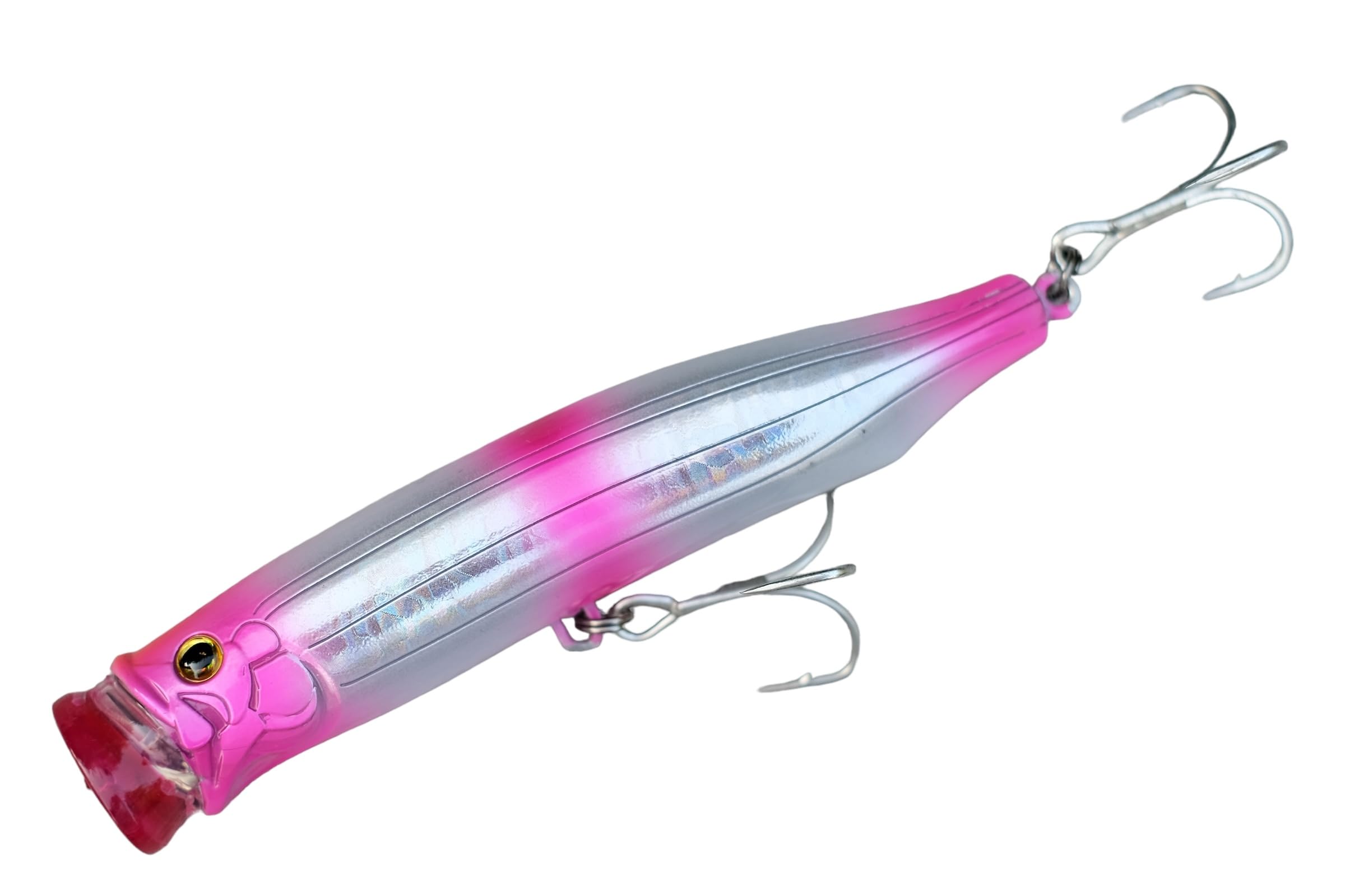 momolures - ULTIMA POPPER 120 30g Floating lure for Bass, Seabass, Bluefish fishing (APPEAL PINK)