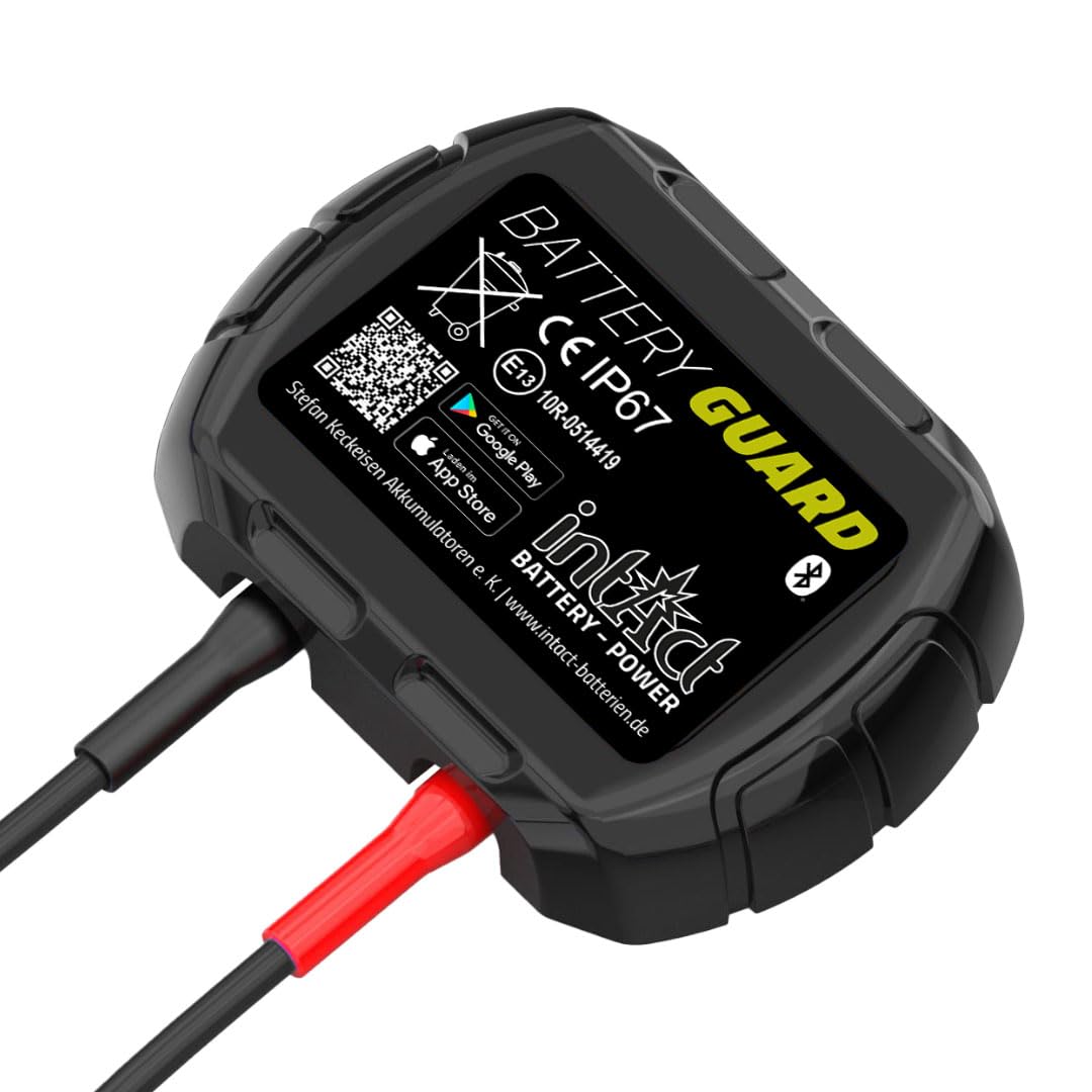 Battery-Guard Bluetooth voltage display for starter batteries.