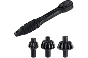 Drill Chuck Key Wrench Ratchet Spanner, Premium 2 in 1 Universal Double Head Chuck Ratchet Spanner Replacement Practical Pres