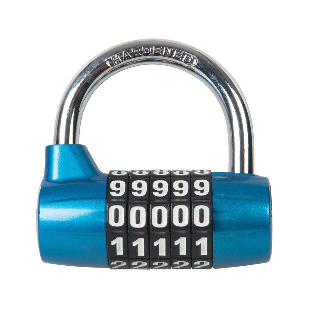Silverline 425105 Zinc Alloy 5-Digit Combination Padlock 7 mm