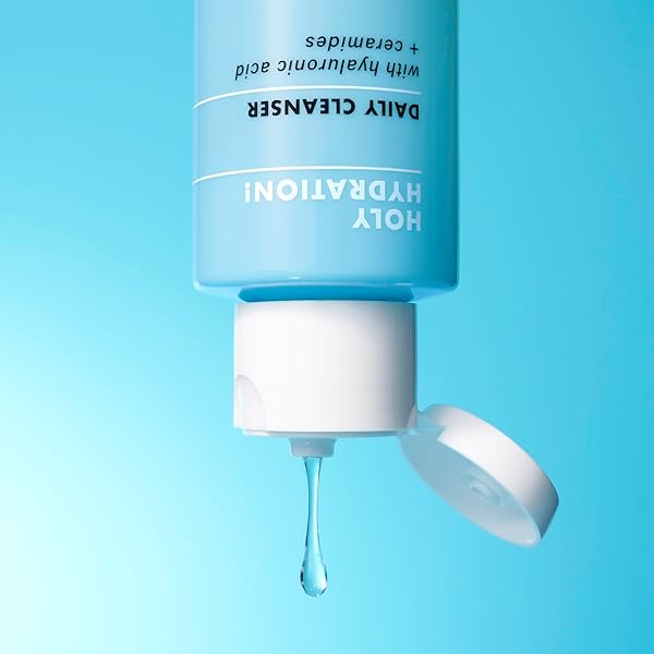 E.L.F. SKIN HOLY HYDRATION! DAILY CLEANSER, FACE CLEANSER FOR WASHING AWAY EXCESS OIL, IMPURITIES & MAKEUP, MADE WITH HYALURONIC ACID, VEGAN & CRUELTY-FREE