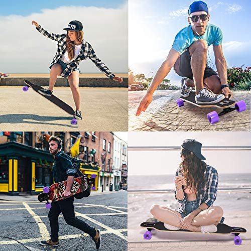 ChromeWheels 41 inch Longboard Drop Through Deck Skateboard Complete Cruiser - Image 8