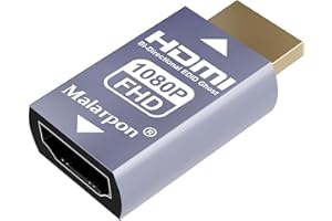 Malarpon Hdmi Edid Emulator Passthrough 3rd Generrtion Aluminum fit Headlesskeep The EDID of The Monitor Active Switches and 
