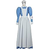 Cosplay.fm Women's Great War Nurse Costume Dress Historical Vitorian Nurse Top and Skirt Full Set Uniform Deluxe Outfit