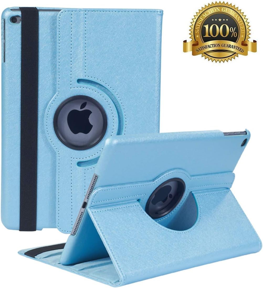 Hsxfl Rotating Case for iPad 9.7 inch 2018 2017/ iPad Air 2 Case - 360 Degree Rotating Stand Smart Cover Case with Auto Sleep Wake for Apple iPad 9.7" (6th Gen, 5th Gen)/iPad Air