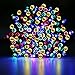 LE Christmas LED Fairy String Lights, Solar Power, RGB, 100 LEDs 55 ft/17m, Waterproof, Multi-color, Light Sensor, Ambiance Lighting, Wedding, Party, Patio, Holiday, Festival, Celeration, Decoration