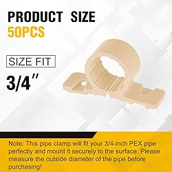 Briwooody 50 Pack 3/4 Inch Skin Color Pipe Supports