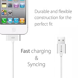 iPhone 4s Cable, 30-Pin USB Sync and Charging Data