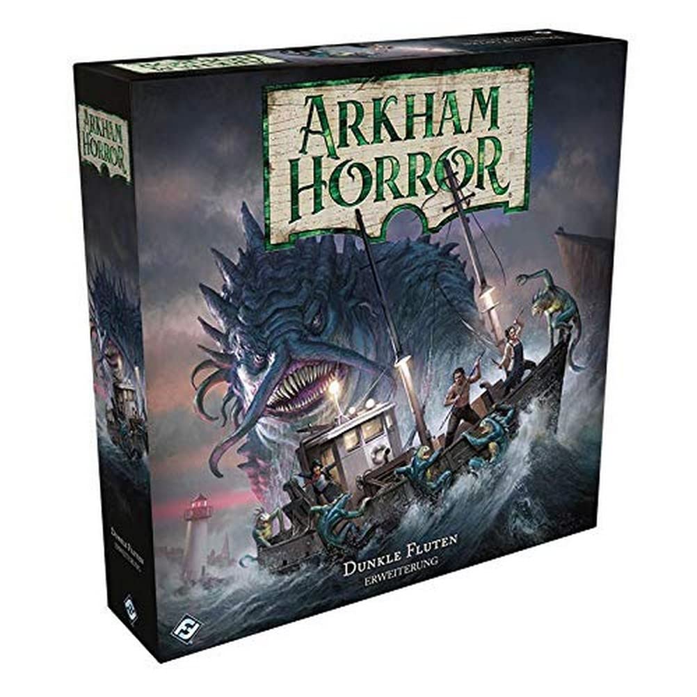 Fantasy Flight Games, Arkham Horror 3rd Edition - Dark Floods, Expansion, Expert Game, Strategy Game, 1-6 Players, Ages 14+, 120+ Minutes, German, Sea Cleurs