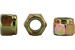 CHENANGO SUPPLY 3/8-16 USS Nylon Insert Lock Nuts, Grade 8, Qty 50 Pieces (Nylock) (3/8-16 Nylock)