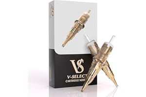 EZTAT2 EZ Tattoo Cartridge Needles - 20Pcs #10 (3RL) Bugpin Round Liner Disposable Tattoo Needles Cartridges for Rotary Tattoo Machine Pen Gun - V SELECT