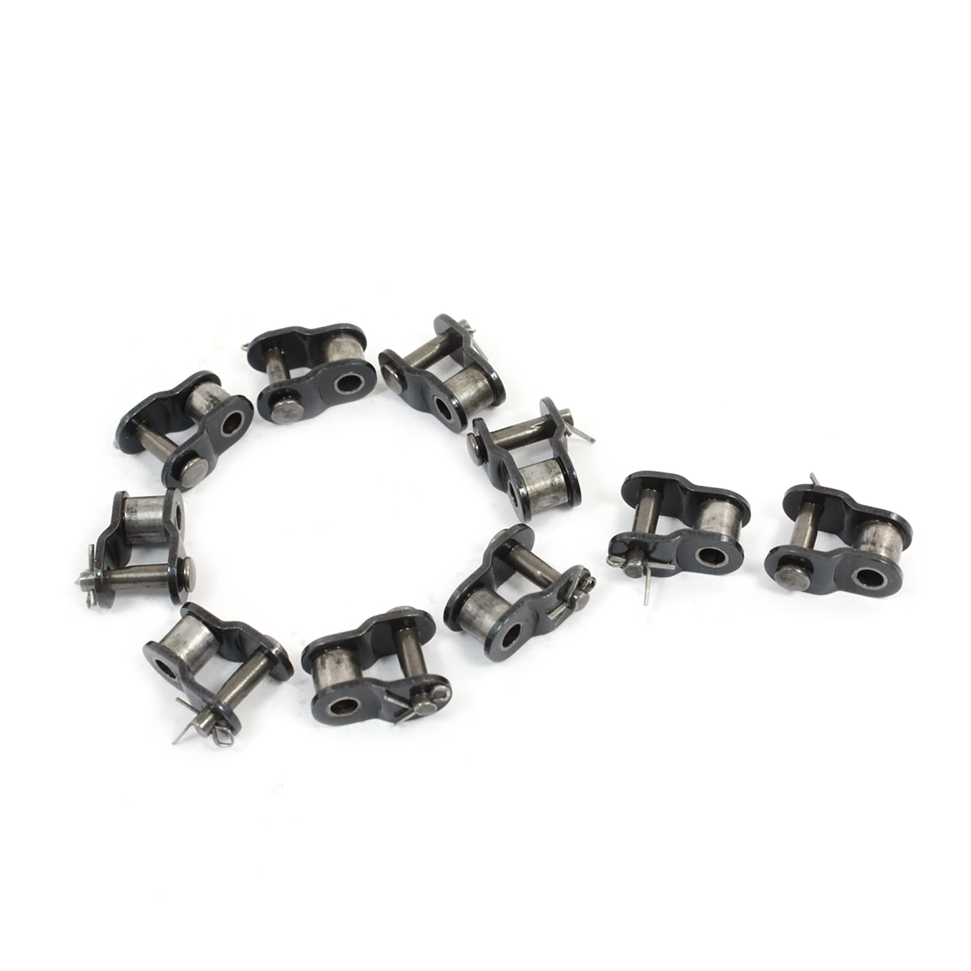 A ABSOPRO Bicycle Half Offset Chain Connecting Link Connectors (Set of 10)