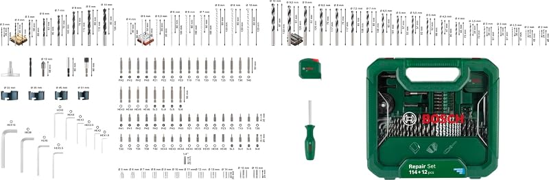 126x Reparatur-Set, 114 + 12 Teile