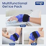 NEWGO Ankle Ice Pack Wrap for Injuries Reusable Hot Cold Therapy view 5