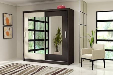 Luca 8 Modern Wardrobe With Sliding Doors Custom Colour