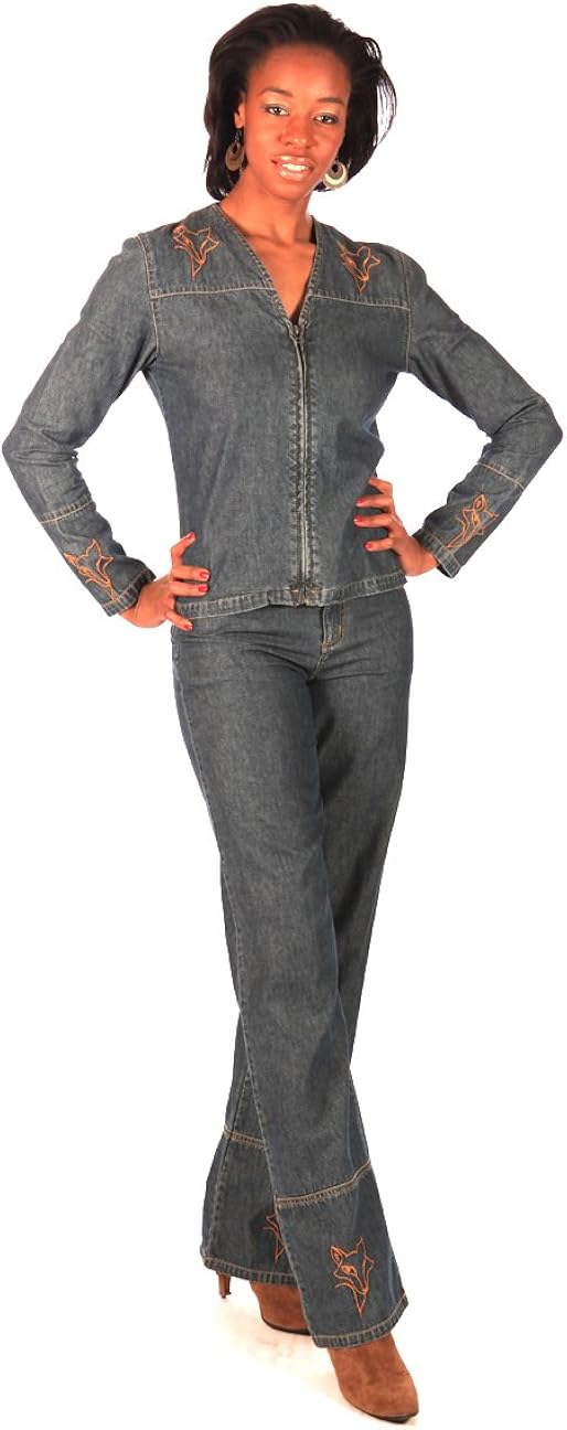 denim jacket and jeans set womens