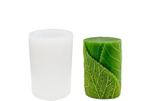 NINEXY Tree Leaf Candle Mold Silicone Clay Soap Mould for Making Soy Wax Beeswax Candles Handmade Art Craft Fondant Cake Decor