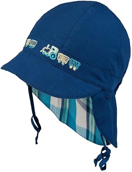 baby boy sun hat with ties