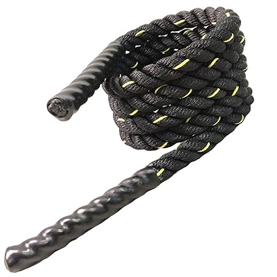 Heavy Jump Rope 3LB Weighted Skipping Rope Workout Battle Ropes for Men Women Total Body Workouts Power Training Improve Strength Building Muscle