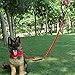 MEIKAI Tactical Bungee Dog Leash Metal Lock Reflective Nylon Pet Leads Rope with 2 Control Handle Great for Dog Training, Walking,and Hiking(Red)