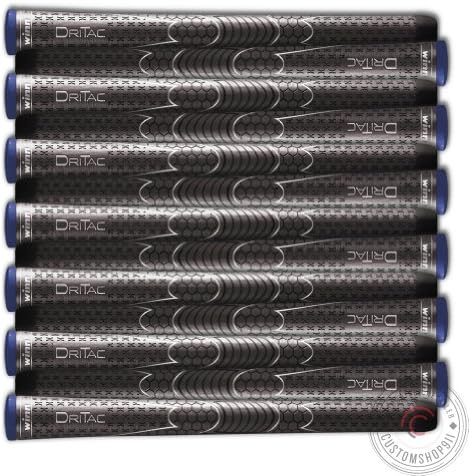 Winn Set of 9 Or 13 DRITAC AVS MIDSIZE Golf Grip, Gray (Dri-Tac)